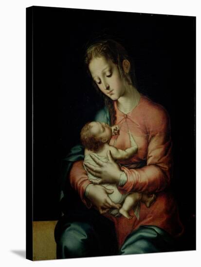 The Virgin and Child-Luis De Morales-Stretched Canvas