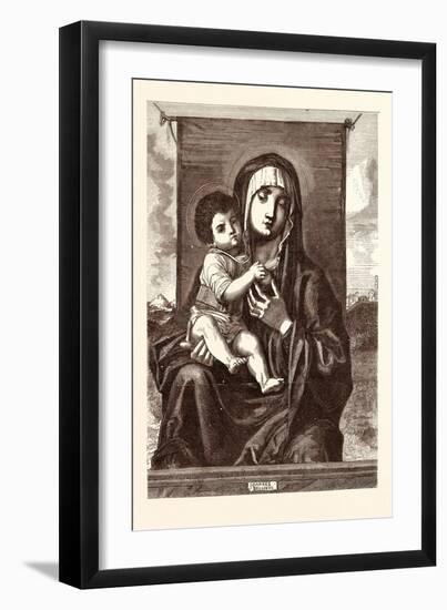 The Virgin and Child-Giovanni Bellini-Framed Giclee Print