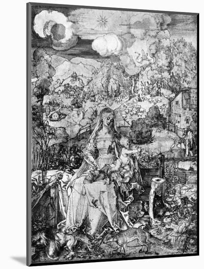 The Virgin and Many Animals, 1505-Albrecht Durer-Mounted Giclee Print