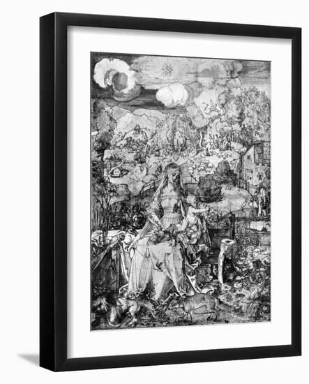 The Virgin and Many Animals, 1505-Albrecht Durer-Framed Giclee Print