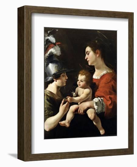 The Virgin and the Child with St. Michael-Rutilio Manetti-Framed Giclee Print