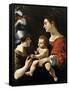 The Virgin and the Child with St. Michael-Rutilio Manetti-Framed Stretched Canvas