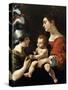 The Virgin and the Child with St. Michael-Rutilio Manetti-Stretched Canvas