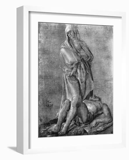 The Virgin and the Dead Christ, 1913-Hans Leu the Younger-Framed Giclee Print