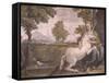 The Virgin and the Unicorn-Domenico Zampieri-Framed Stretched Canvas