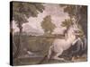 The Virgin and the Unicorn-Domenico Zampieri-Stretched Canvas