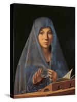 The Virgin Annunciate-Antonello da Messina-Stretched Canvas