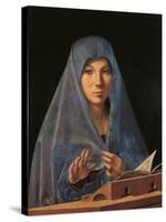 The Virgin Annunciate-Antonello da Messina-Stretched Canvas