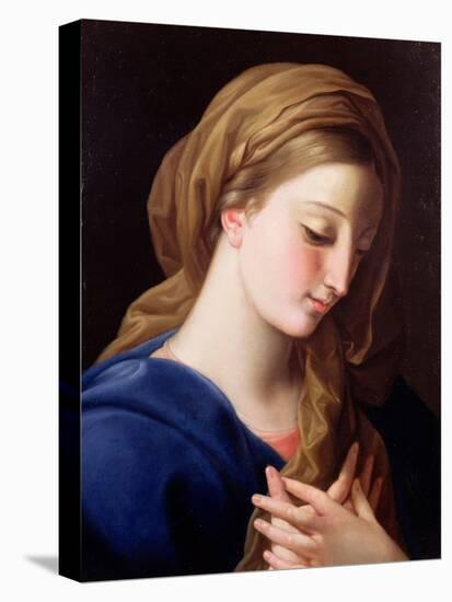 The Virgin Annunciate-Pompeo Batoni-Stretched Canvas