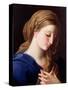 The Virgin Annunciate-Pompeo Batoni-Stretched Canvas
