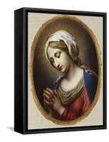 The Virgin Annunciate-Carlo Dolci-Framed Stretched Canvas