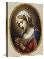 The Virgin Annunciate-Carlo Dolci-Stretched Canvas