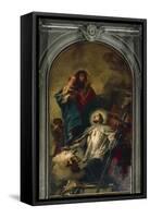 The Virgin Appearing to Saint John of Nepomuk, 1754-Giambattista Tiepolo-Framed Stretched Canvas