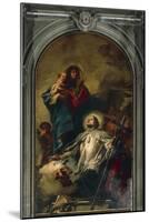 The Virgin Appearing to Saint John of Nepomuk, 1754-Giambattista Tiepolo-Mounted Giclee Print