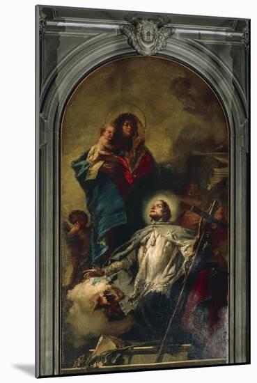 The Virgin Appearing to Saint John of Nepomuk, 1754-Giambattista Tiepolo-Mounted Giclee Print