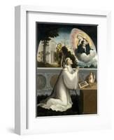 The Virgin Appears to Saint Bernard, 1540-1545-Juan Correa de Vivar-Framed Giclee Print