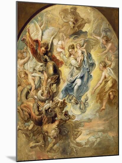 The Virgin as the Woman of the Apocalypse-Peter Paul Rubens-Mounted Art Print