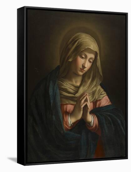 The Virgin at Prayer by Il Sassoferrato-Il Sassoferrato-Framed Stretched Canvas