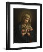 The Virgin at Prayer by Il Sassoferrato-Il Sassoferrato-Framed Giclee Print