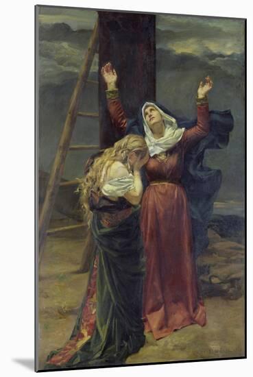 The Virgin at the Foot of the Cross-Jean Joseph Weerts-Mounted Giclee Print
