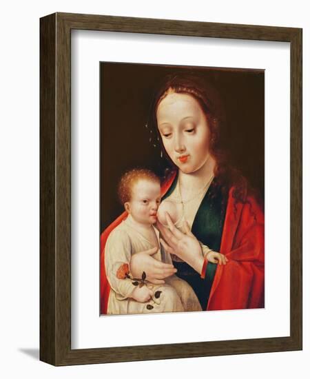 The Virgin Breastfeeding the Infant Christ-Joos Van Cleve-Framed Giclee Print