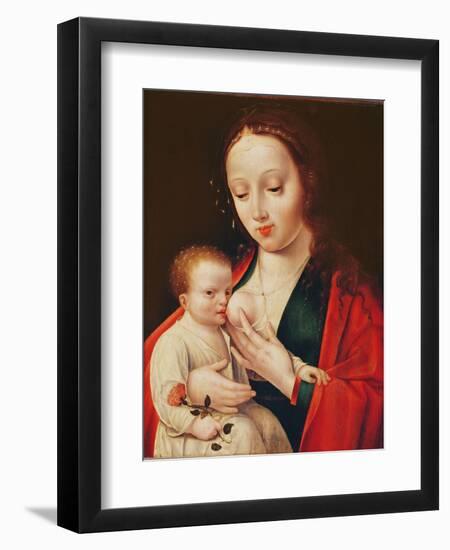 The Virgin Breastfeeding the Infant Christ-Joos Van Cleve-Framed Giclee Print