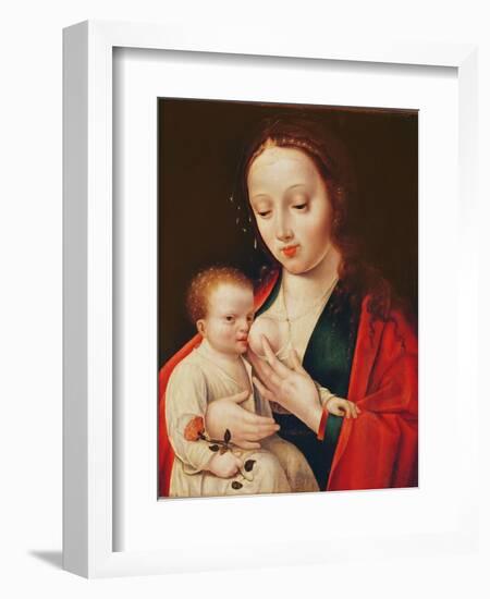 The Virgin Breastfeeding the Infant Christ-Joos Van Cleve-Framed Giclee Print