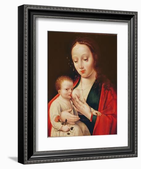 The Virgin Breastfeeding the Infant Christ-Joos Van Cleve-Framed Giclee Print