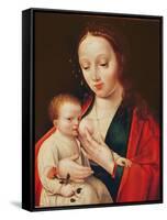 The Virgin Breastfeeding the Infant Christ-Joos Van Cleve-Framed Stretched Canvas