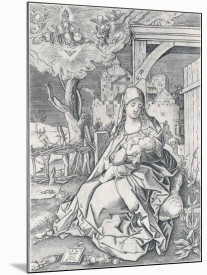 The Virgin by the Gate, 1522-Albrecht Dürer-Mounted Giclee Print