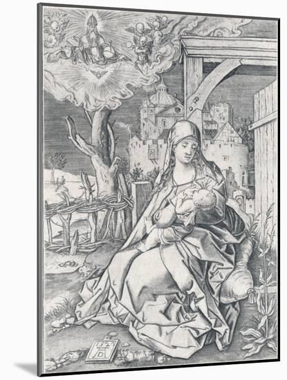 The Virgin by the Gate, 1522-Albrecht Dürer-Mounted Giclee Print