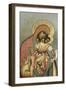 The Virgin Eleousa of Kykkos, 1668-Simon Ushakov-Framed Giclee Print