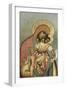 The Virgin Eleousa of Kykkos, 1668-Simon Ushakov-Framed Giclee Print