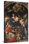 The Virgin Enthroned Between Saints Carlo Borromeo and Ignatius of Loyola, C.1685-Carlo Maratti-Stretched Canvas