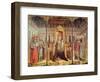 The Virgin Enthroned with Saints Jerome, Gregory, Ambrose and Augustine, 1446-Antonio & D'alemagna Vivarini-Framed Giclee Print