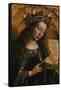 The Virgin- Ghent Altarpiece-Jan van Eyck-Framed Stretched Canvas