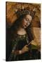 The Virgin- Ghent Altarpiece-Jan van Eyck-Stretched Canvas