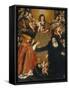 The Virgin Giving her Girdle to St. Augustin and St. Monica-Bernardino Santini-Framed Stretched Canvas