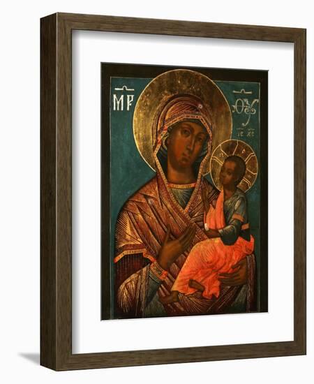 The Virgin Hodegetria, Early 18th C-Yegor Ivanovich Grek-Framed Giclee Print