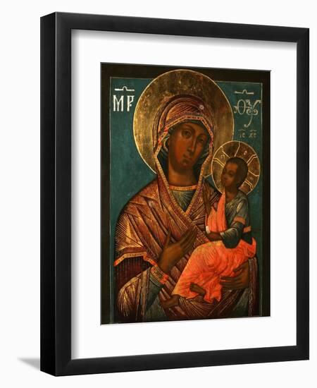 The Virgin Hodegetria, Early 18th C-Yegor Ivanovich Grek-Framed Giclee Print