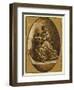 The Virgin in an Oval, Between Ca. 1520 and 1700-Parmigianino-Framed Giclee Print