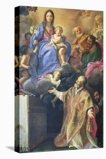 The Virgin Mary Appearing to St. Philip Neri-Carlo Maratti-Stretched Canvas
