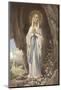 The Virgin Mary as Supposedly Seen by Bernadette, a Highly Romanticised Italian Depiction-null-Mounted Photographic Print