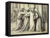 The Virgin Mary being Comforted-Dante Gabriel Rossetti-Framed Stretched Canvas