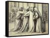 The Virgin Mary being Comforted-Dante Gabriel Rossetti-Framed Stretched Canvas