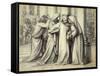 The Virgin Mary being Comforted-Dante Gabriel Rossetti-Framed Stretched Canvas