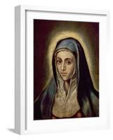 The Virgin Mary, c.1594-1604-El Greco-Framed Premium Giclee Print