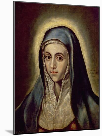 The Virgin Mary, c.1594-1604-El Greco-Mounted Premium Giclee Print