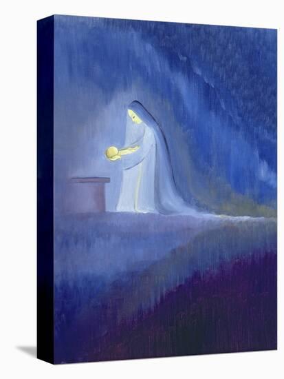 The Virgin Mary Cared for Her Child Jesus with Simplicity and Joy, 1997-Elizabeth Wang-Stretched Canvas