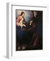 The Virgin Mary Gives St Felice da Cantalice the Infant Jesus-Simone Pignoni-Framed Giclee Print